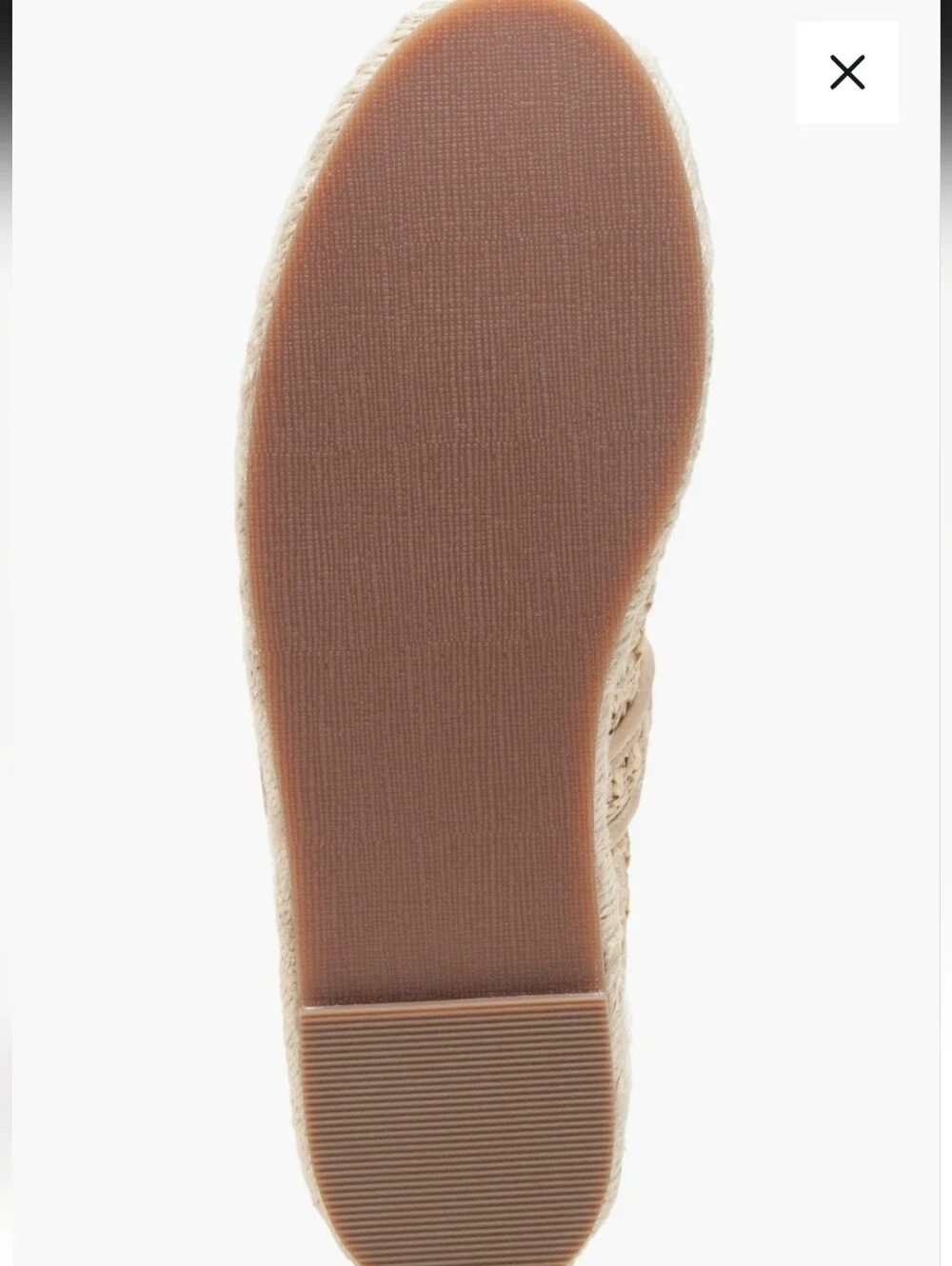 Linea Paolo Natural Crochet Mary Jane Espadrille Flats